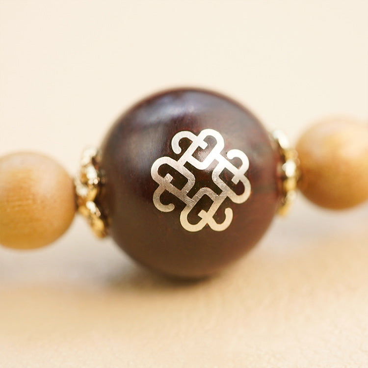 Sandalwood Around the Wrist, Bamboo Rhyme and Zen Heart - The Eastern Elegance of the "Jade Purity Heart to Heart" Bracelet