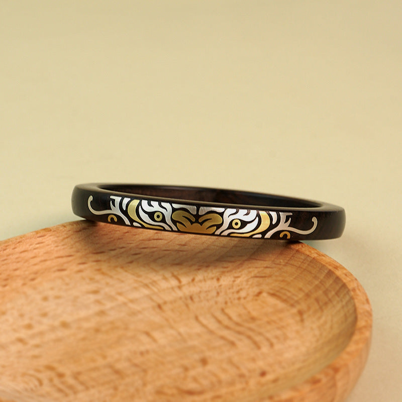 Zen Tiger Enlightens the Heart, Wood Rhyme Follows Zen Traces