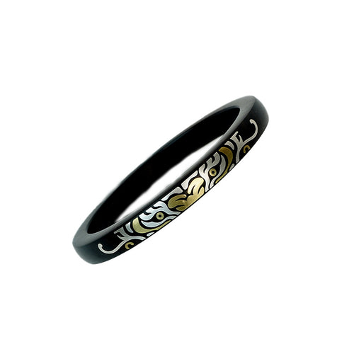 Zen Tiger Enlightens the Heart, Wood Rhyme Follows Zen Traces