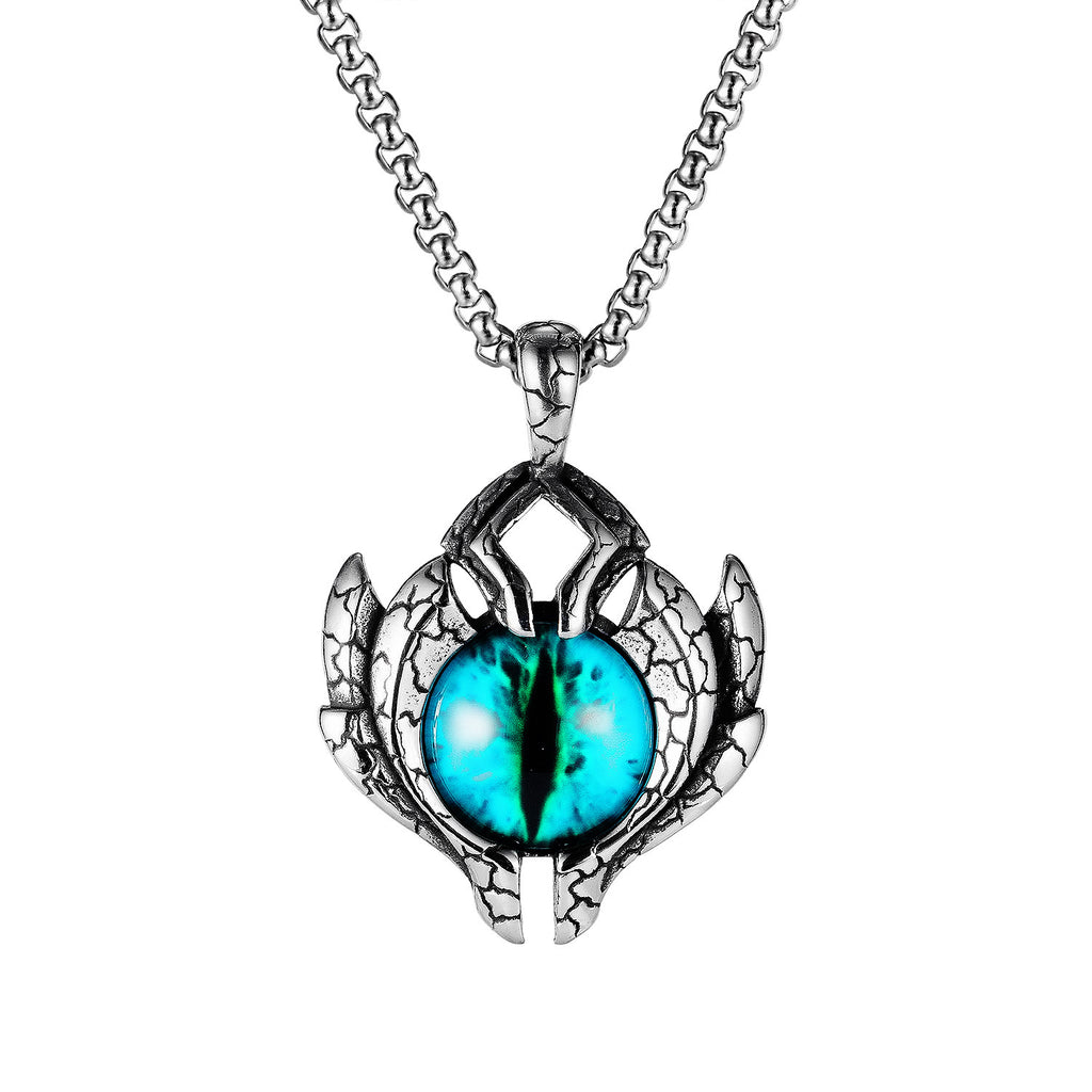 Men's Stainless Steel Evil Eye Necklace