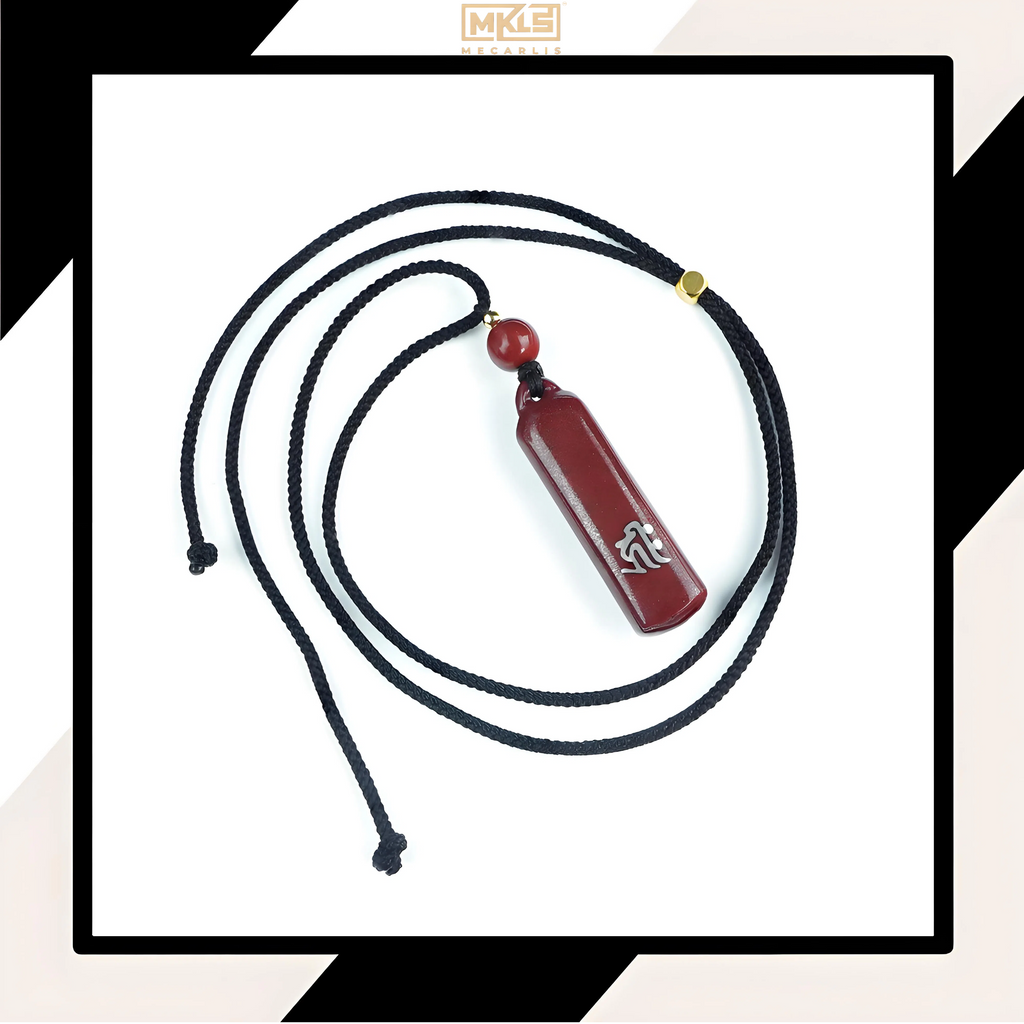 Zen Charm of Cinnabar, Peace Protected by Silver - The Eastern Artistic Conception of the "Guardian" Necklace